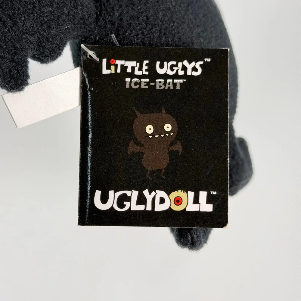 Uglydoll Little Uglys Ice-Bat Plush Toy Small Black Monster Goth